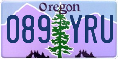 OR license plate 089YRU