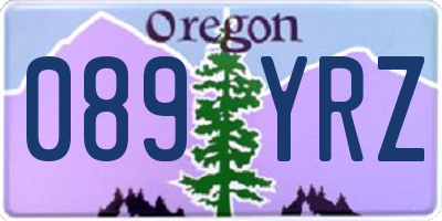 OR license plate 089YRZ