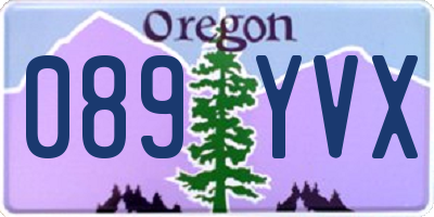 OR license plate 089YVX