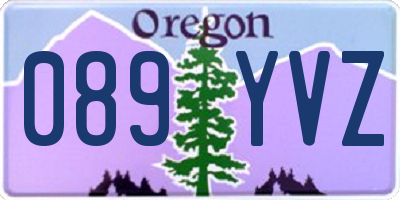OR license plate 089YVZ