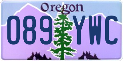 OR license plate 089YWC