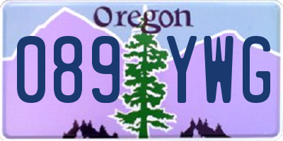 OR license plate 089YWG
