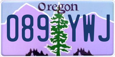 OR license plate 089YWJ