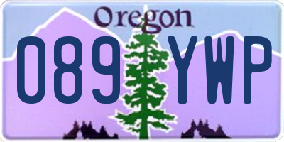 OR license plate 089YWP