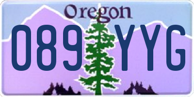OR license plate 089YYG