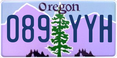 OR license plate 089YYH