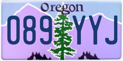 OR license plate 089YYJ