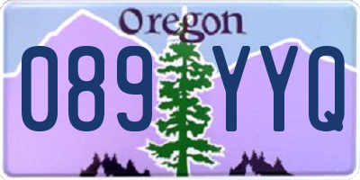 OR license plate 089YYQ
