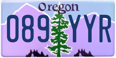OR license plate 089YYR