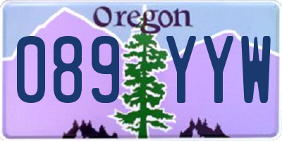 OR license plate 089YYW