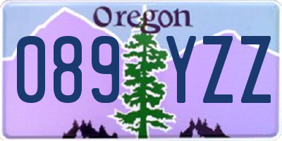 OR license plate 089YZZ