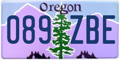 OR license plate 089ZBE