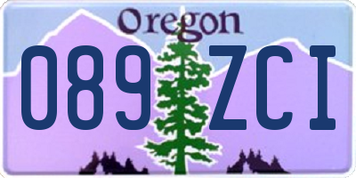 OR license plate 089ZCI