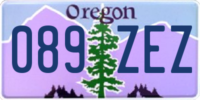 OR license plate 089ZEZ