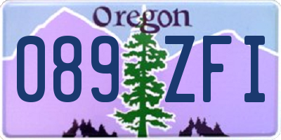 OR license plate 089ZFI