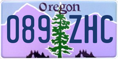 OR license plate 089ZHC
