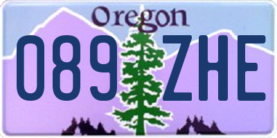 OR license plate 089ZHE