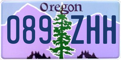 OR license plate 089ZHH