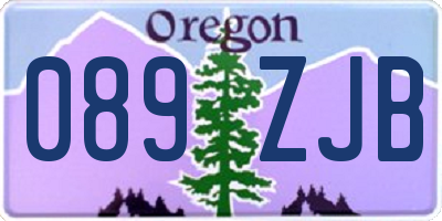 OR license plate 089ZJB