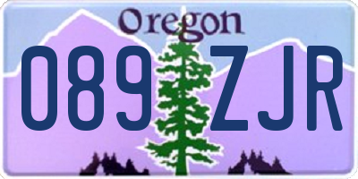 OR license plate 089ZJR