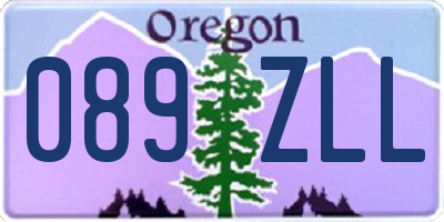 OR license plate 089ZLL