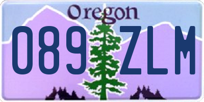OR license plate 089ZLM