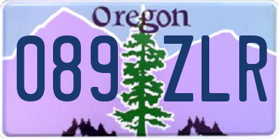 OR license plate 089ZLR