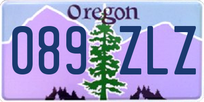 OR license plate 089ZLZ