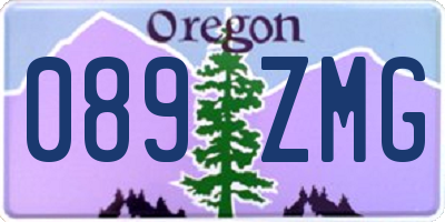 OR license plate 089ZMG