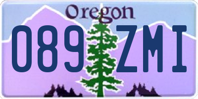 OR license plate 089ZMI