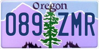 OR license plate 089ZMR