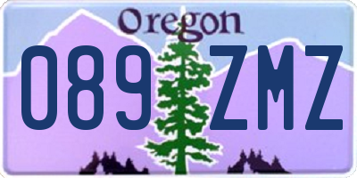 OR license plate 089ZMZ