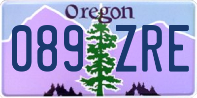 OR license plate 089ZRE