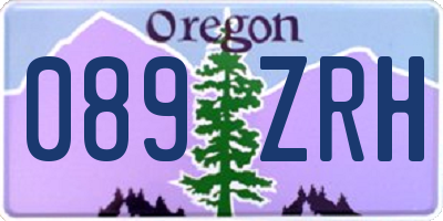 OR license plate 089ZRH