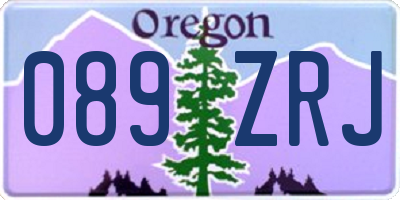 OR license plate 089ZRJ