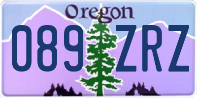 OR license plate 089ZRZ