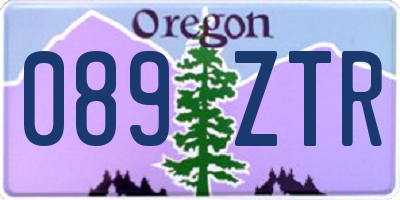 OR license plate 089ZTR