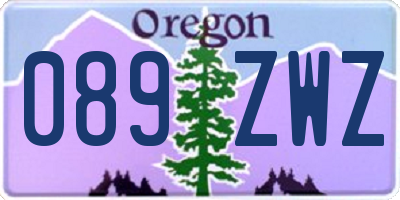 OR license plate 089ZWZ
