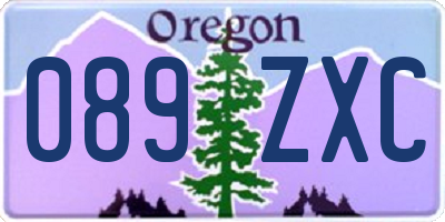 OR license plate 089ZXC