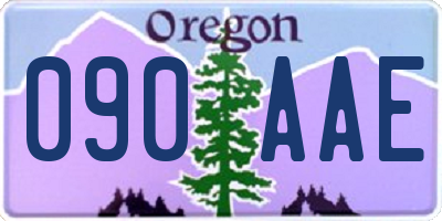 OR license plate 090AAE