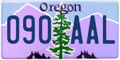OR license plate 090AAL