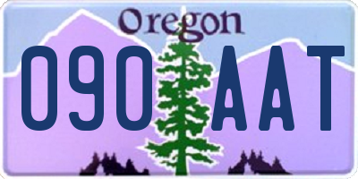 OR license plate 090AAT