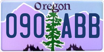 OR license plate 090ABB