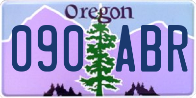 OR license plate 090ABR