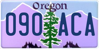 OR license plate 090ACA