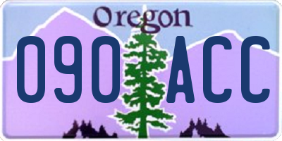 OR license plate 090ACC