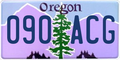 OR license plate 090ACG