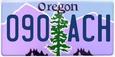 OR license plate 090ACH