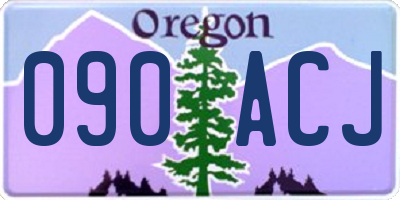OR license plate 090ACJ
