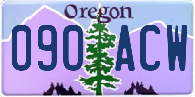 OR license plate 090ACW